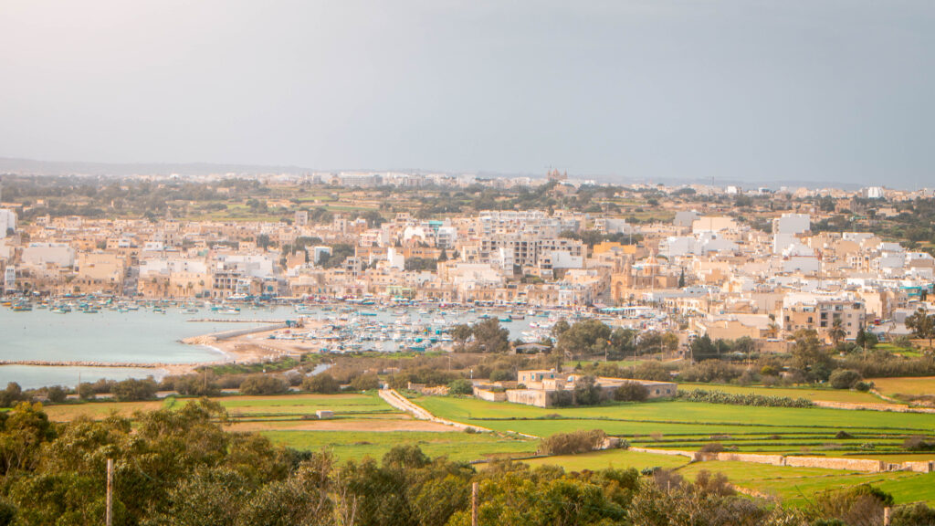 Panoramic view of Marsaxlokk, Malta