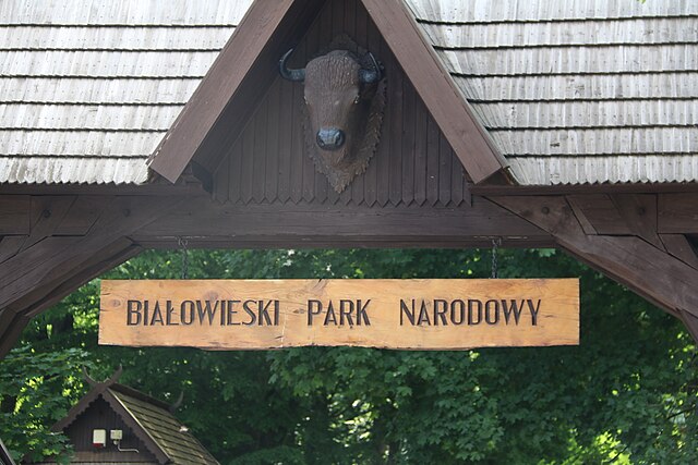 Gate of Bialowieza National Park